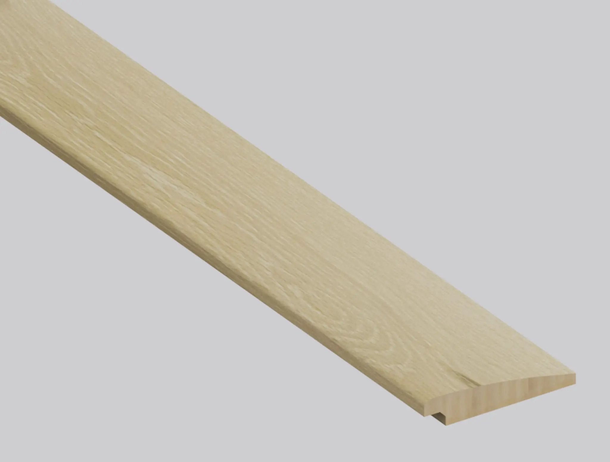 Woodhills Kings Buff Wood Semi Gloss Stair Riser Look Moldings 1.77x0.345 close up