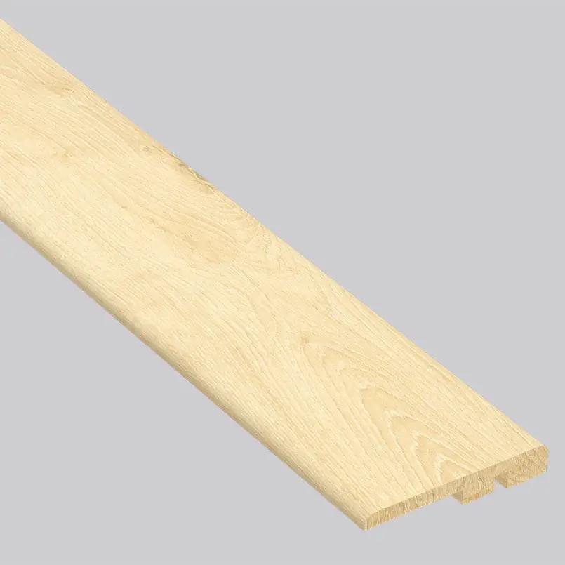 Smithcliffs Lanston Oak Semi Gloss End Cap Wood Look Rigid Core Moldings 1.5x0.25 close up