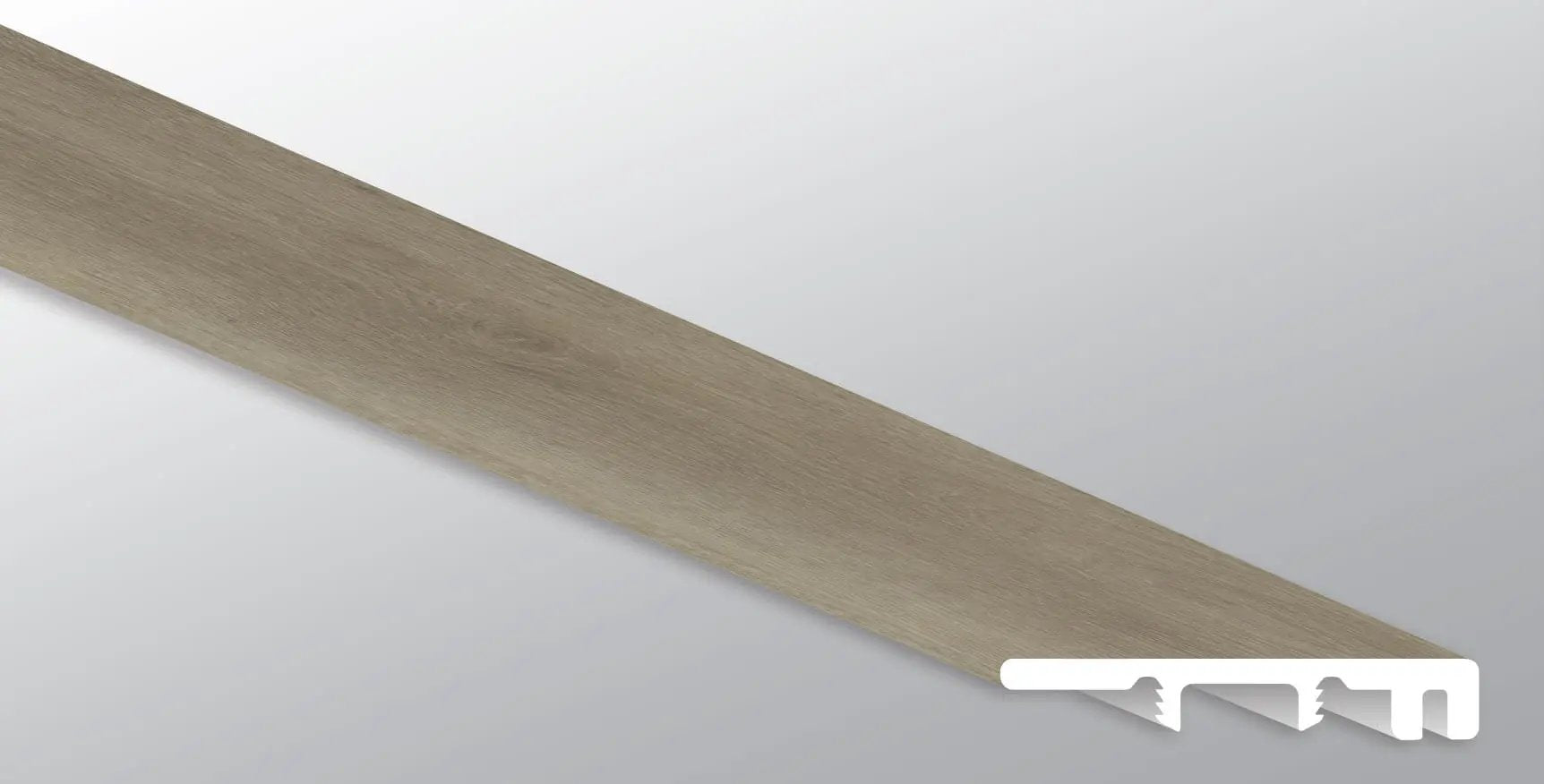 Xl Studio Lark Semi Gloss Wood Look Lvt Moldings 1.5x0.25 close up