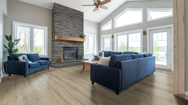 Xl Studio Lark Semi Gloss Wood Look Lvt Moldings 1.5x0.25 in a finished room