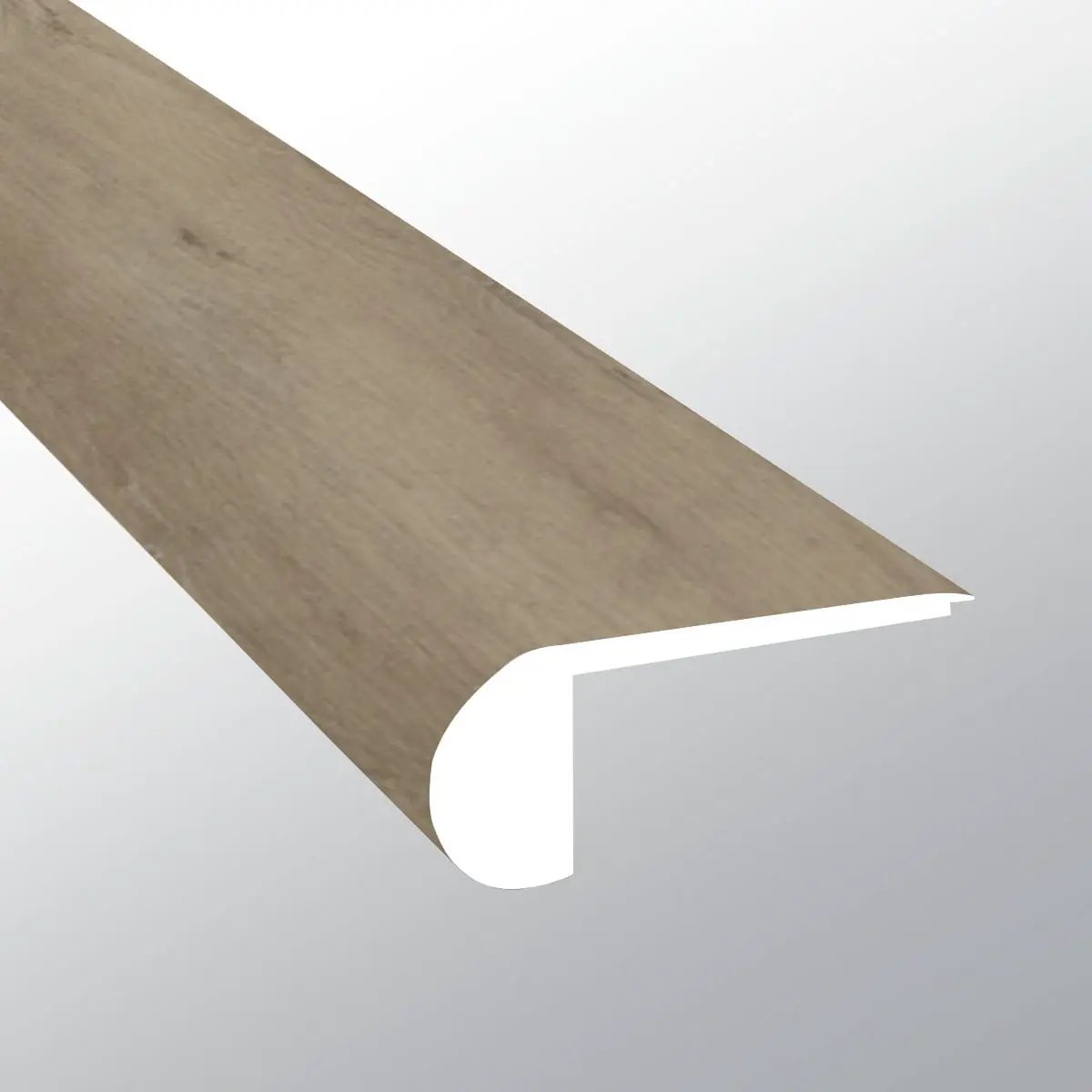 Xl Studio Lark Semi Gloss Flush Stair Nose Wood Look Lvt Moldings 2.75x0.75 close up
