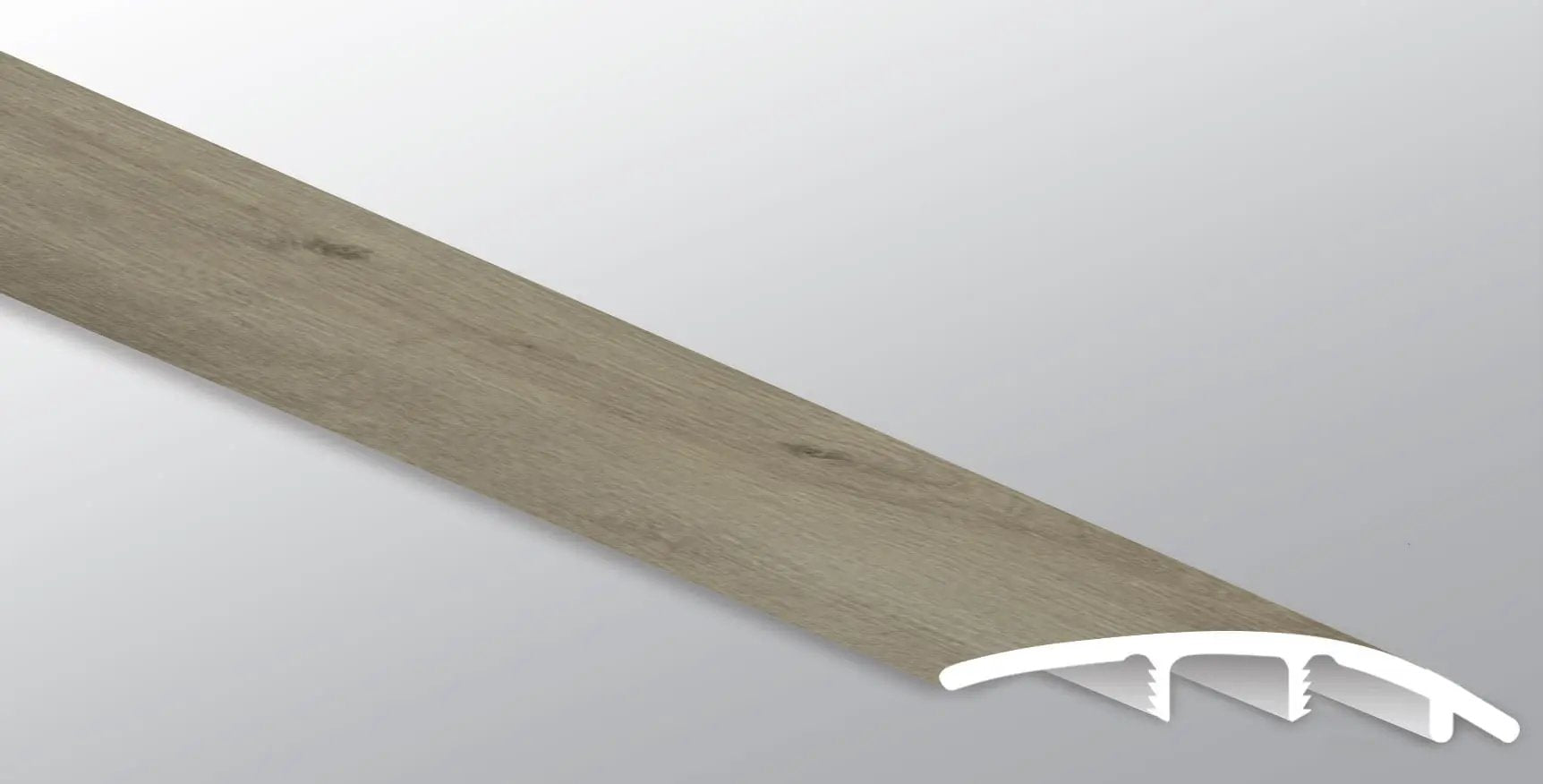 Xl Studio Lark Semi Gloss Stair Riser Wood Look Lvt Moldings 1.77x0.345 close up