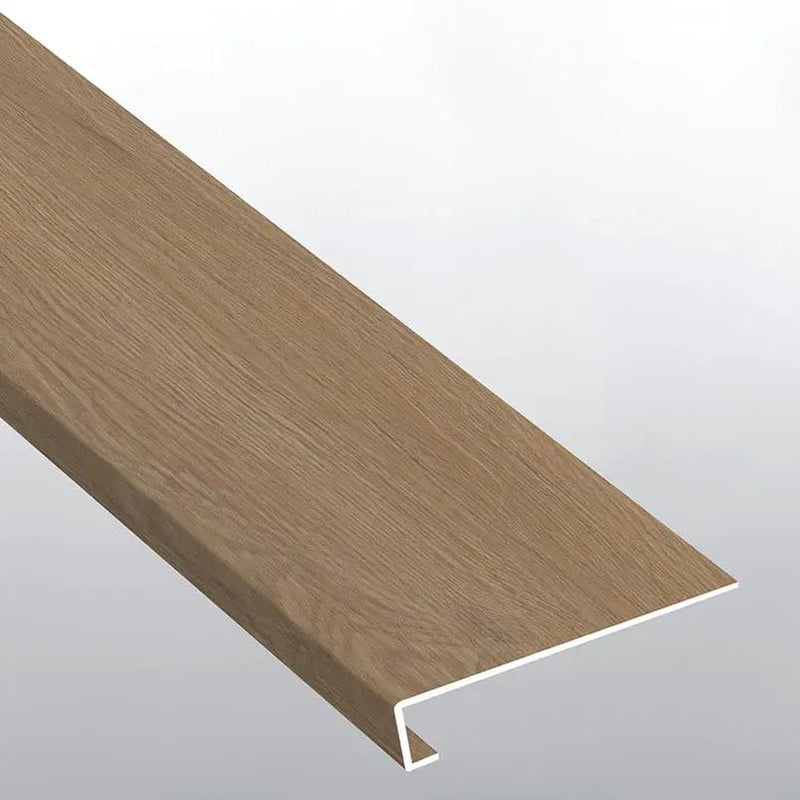 Laurel Larkin Semi Gloss Wood Look Lvt Moldings 12x1.25 0.18 inch close up