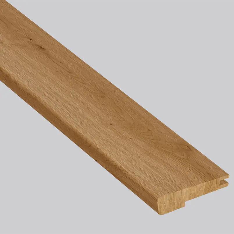 Ladson Leander Oak Brushed Flush Stair Nose End Cap Wood Look Moldings 3x0.5 close up