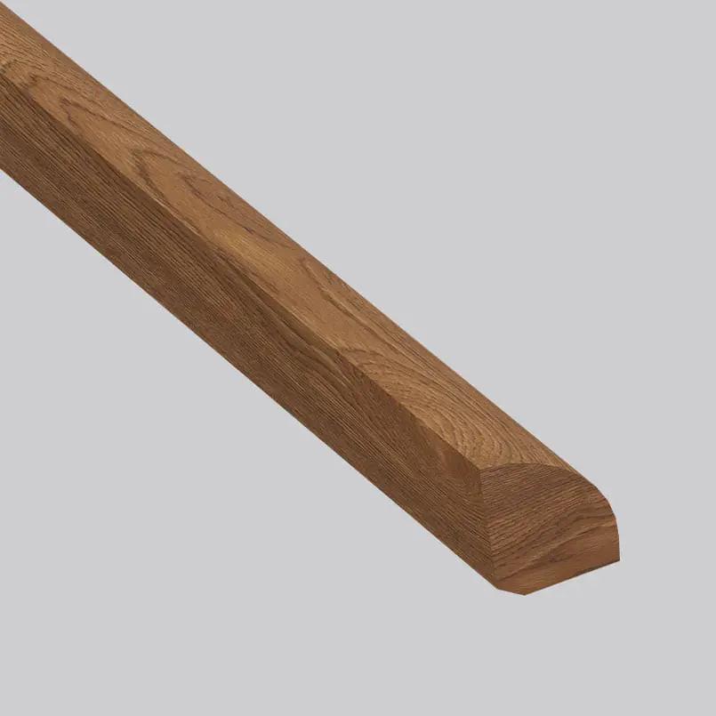 Mccarran Leander Oak Brushed Quarter Round Wood Look Moldings 0.75x0.75 close up