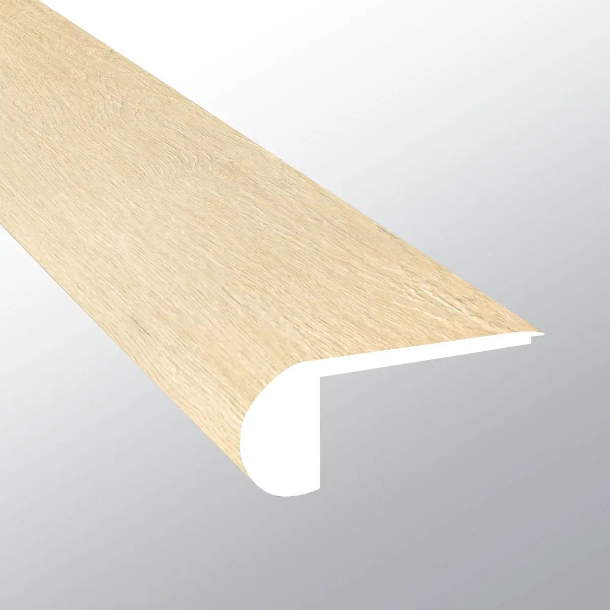 Cyrus Lenexa Creek Semi Gloss Flush Stair Nose Wood Look Lvt Moldings 2.75x0.75 close up