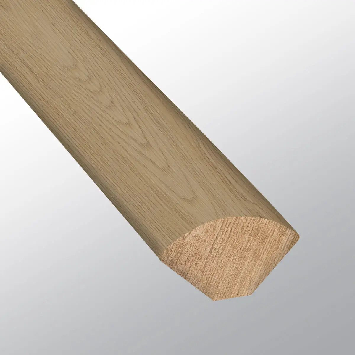 Laurel Linen Loggia Semi Gloss Quarter Round Wood Look Lvt Moldings 0.64x0.75 close up