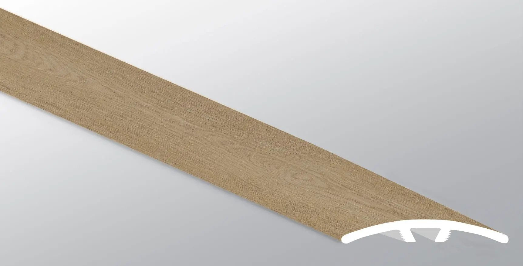Laurel Linen Loggia Semi Gloss Stair Riser Wood Look Lvt Moldings 1.59x0.18 close up