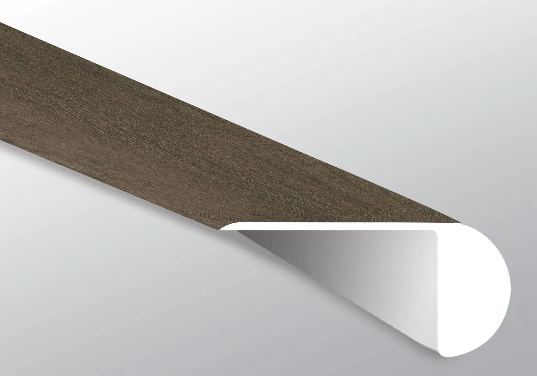 Acclima Louis Hill Semi Gloss Overlap Stair Nose Wood Look Lvt Moldings 2.23x1.03 close up