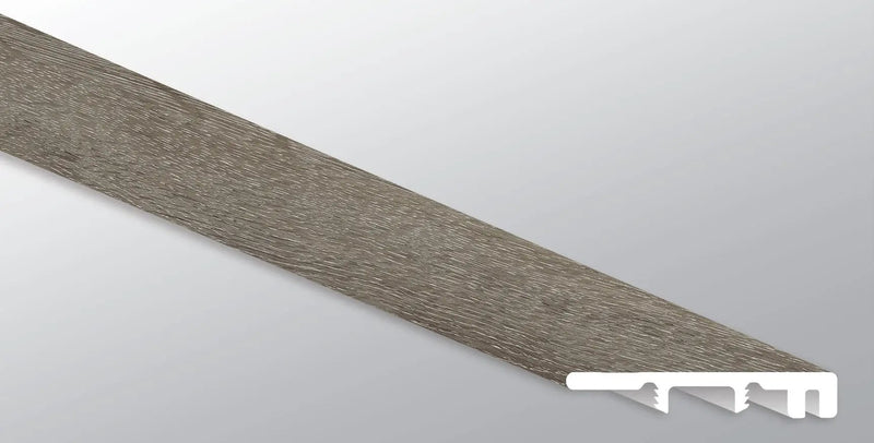Glenridge Charcoal Oak Semi Gloss End Cap Wood Look Lvt Moldings 1.5x0.25 by MSI Surfaces