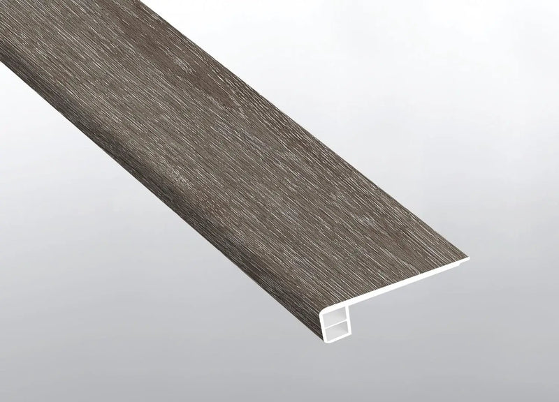 Prescott Ludlow Semi Gloss Flush Stair Nose End Cap Wood Look Lvt Moldings 2.75x0.75 close up