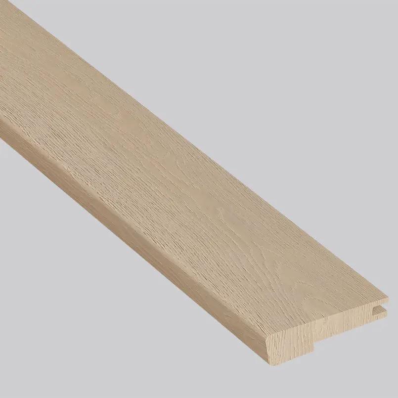 Ladson Mable Brushed Flush Stair Nose End Cap Wood Look Moldings 3x0.5 close up