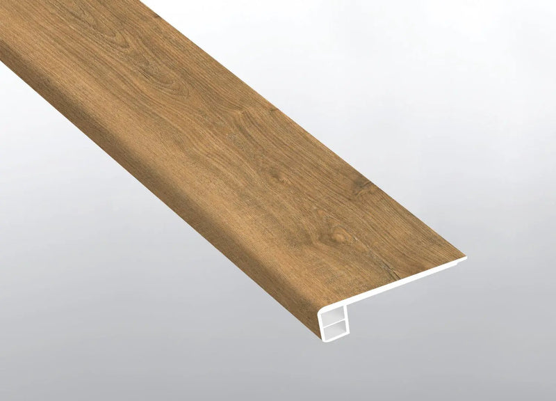 Wayne Parc Macland Semi Gloss Flush Stair Nose End Cap Wood Look Lvt Moldings 2.75x0.75 close up