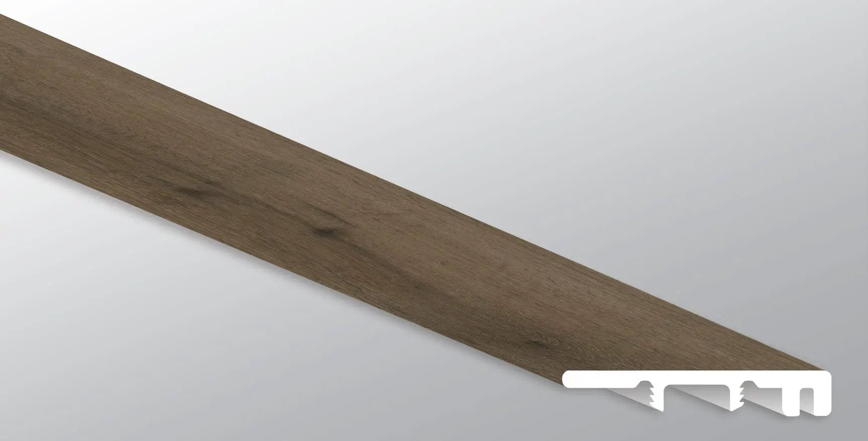 Xl Studio Malden Semi Gloss Wood Look Lvt Moldings 1.5x0.25 close up