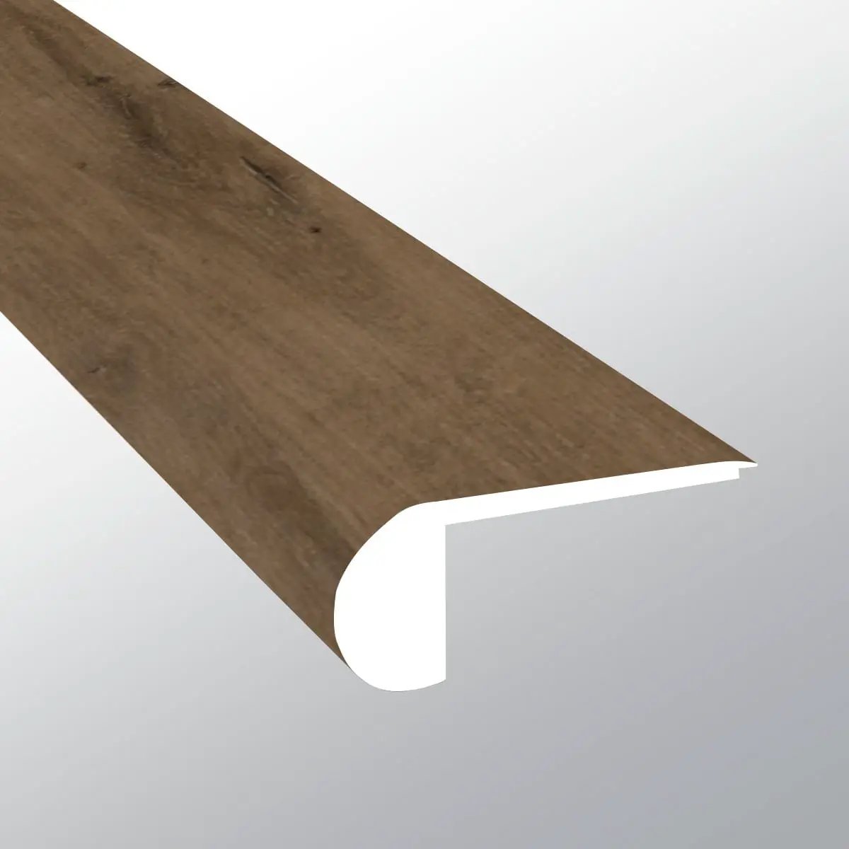 Xl Studio Malden Semi Gloss Flush Stair Nose Wood Look Lvt Moldings 2.75x0.75 close up