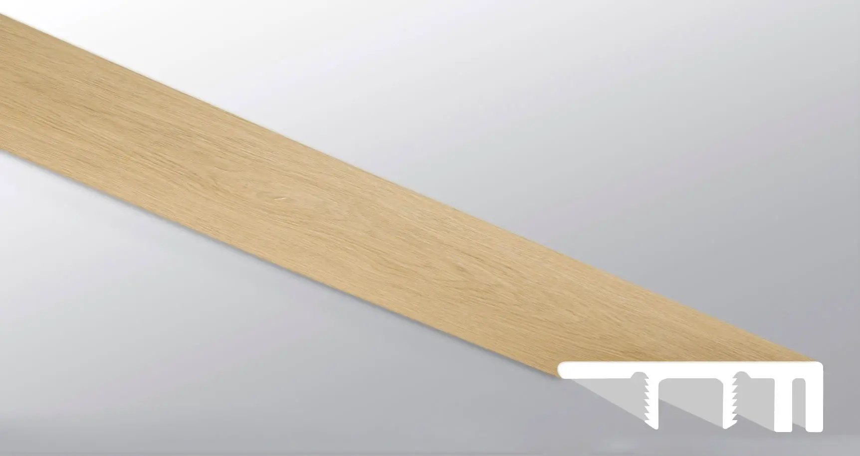 Laurel Malta Semi Gloss Wood Look Lvt Moldings 1.5x0.529 close up