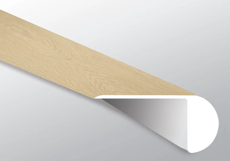 Laurel Malta Semi Gloss Overlap Stair Nose Wood Look Lvt Moldings 2.23x1.03 close up