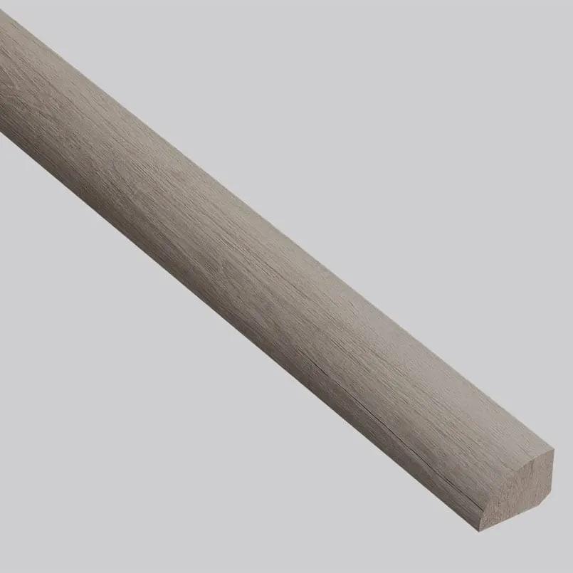 Smithcliffs Malton Semi Gloss Quarter Round Wood Look Rigid Core Moldings 0.64x0.75 close up