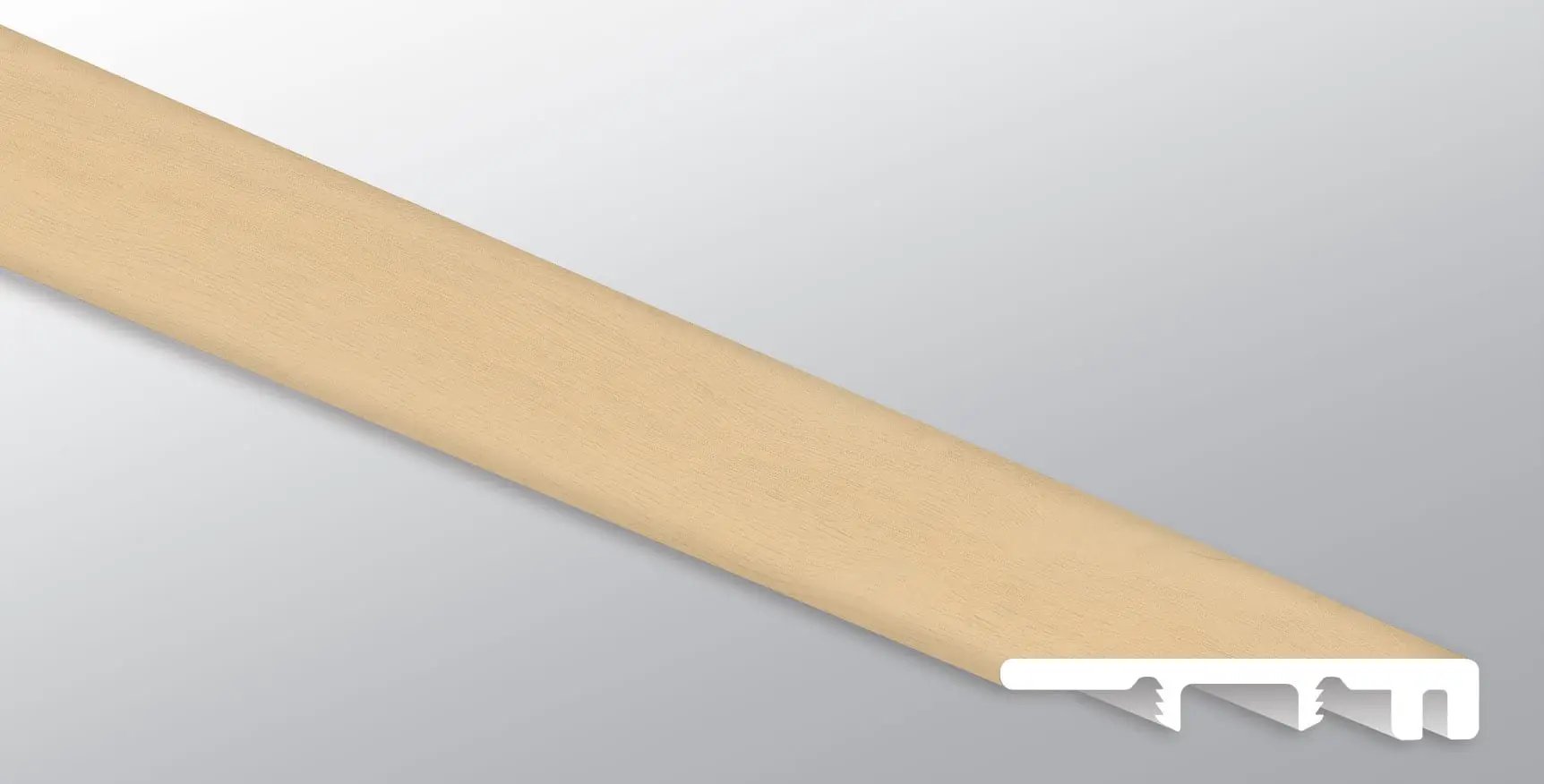 Wayne Parc Mellshire Semi Gloss End Cap Wood Look Lvt Moldings 1.5x0.25 close up