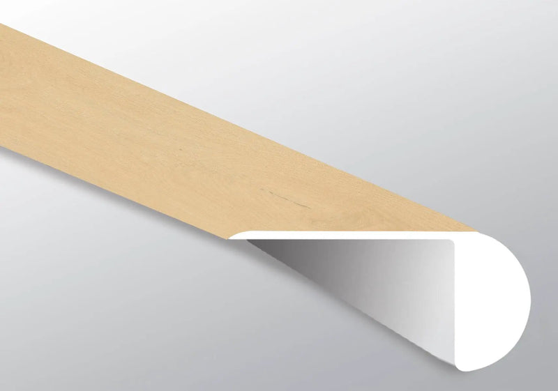 Wayne Parc Mellshire Semi Gloss Overlap Stair Nose Wood Look Lvt Moldings 2.23x1.03 close up