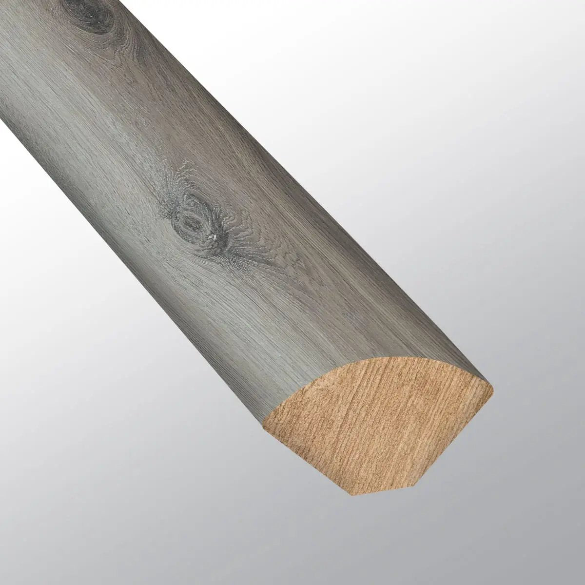 Glenridge Midnight Maple Semi Gloss Quarter Round Wood Look Lvt Moldings 0.64x0.75 close up