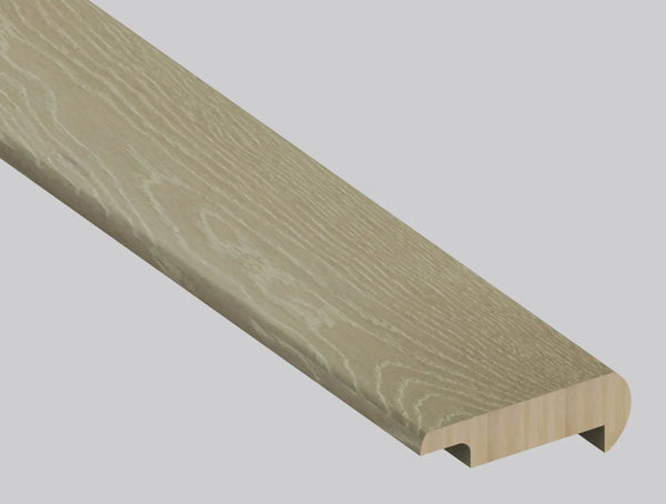 Woodhills Moorville Oak Wood Semi Gloss Overlap Stair Nose Look Moldings 2.23x1.03