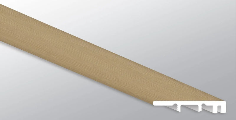 Laurel Palmilla Semi Gloss End Cap Wood Look Lvt Moldings 1.5x0.25 close up