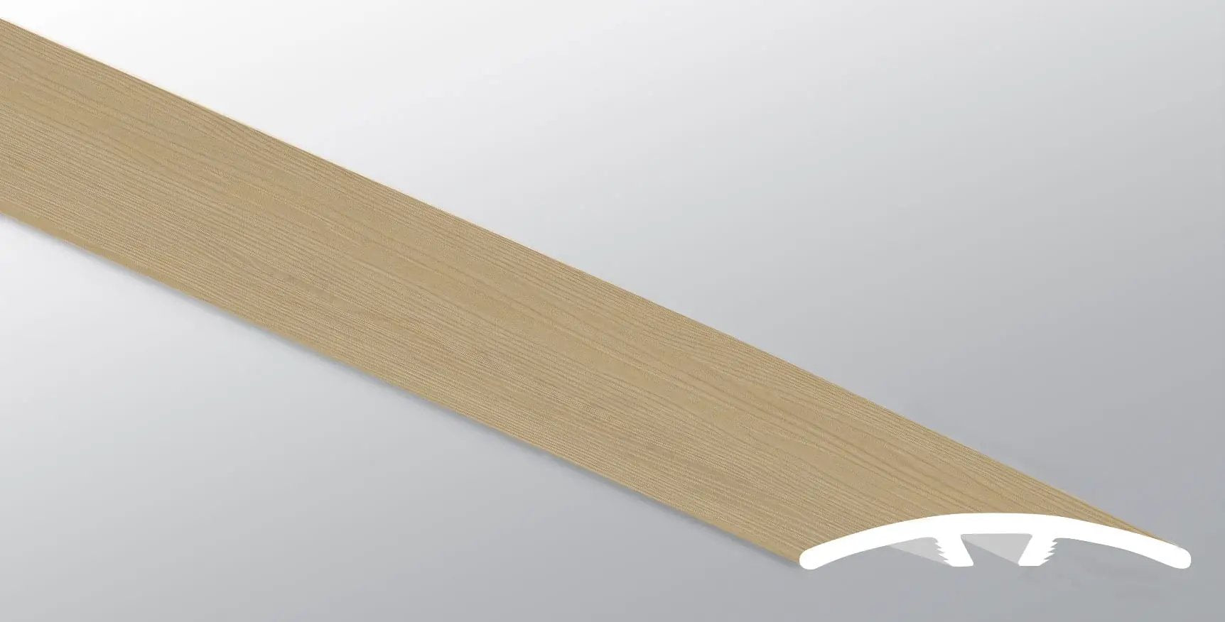 Laurel Palmilla Semi Gloss Stair Riser Wood Look Lvt Moldings 1.59x0.18 close up