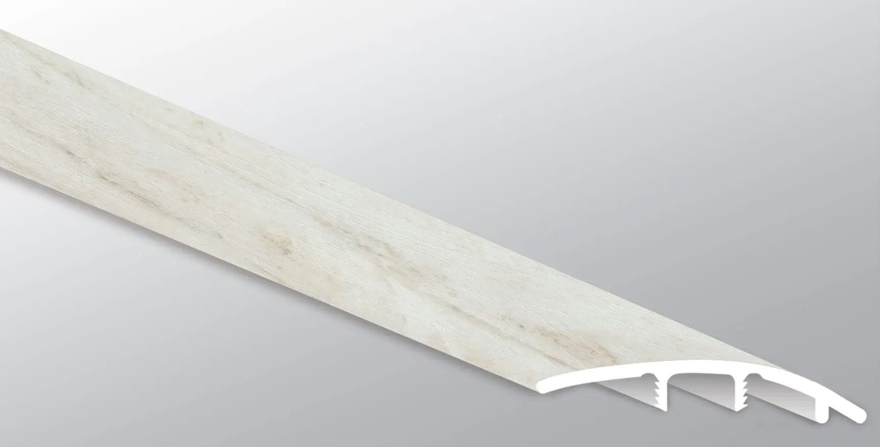 Trecento Quarzo Taj Semi Gloss Stair Riser Marble Look Lvt Moldings 2.23x1.03 close up