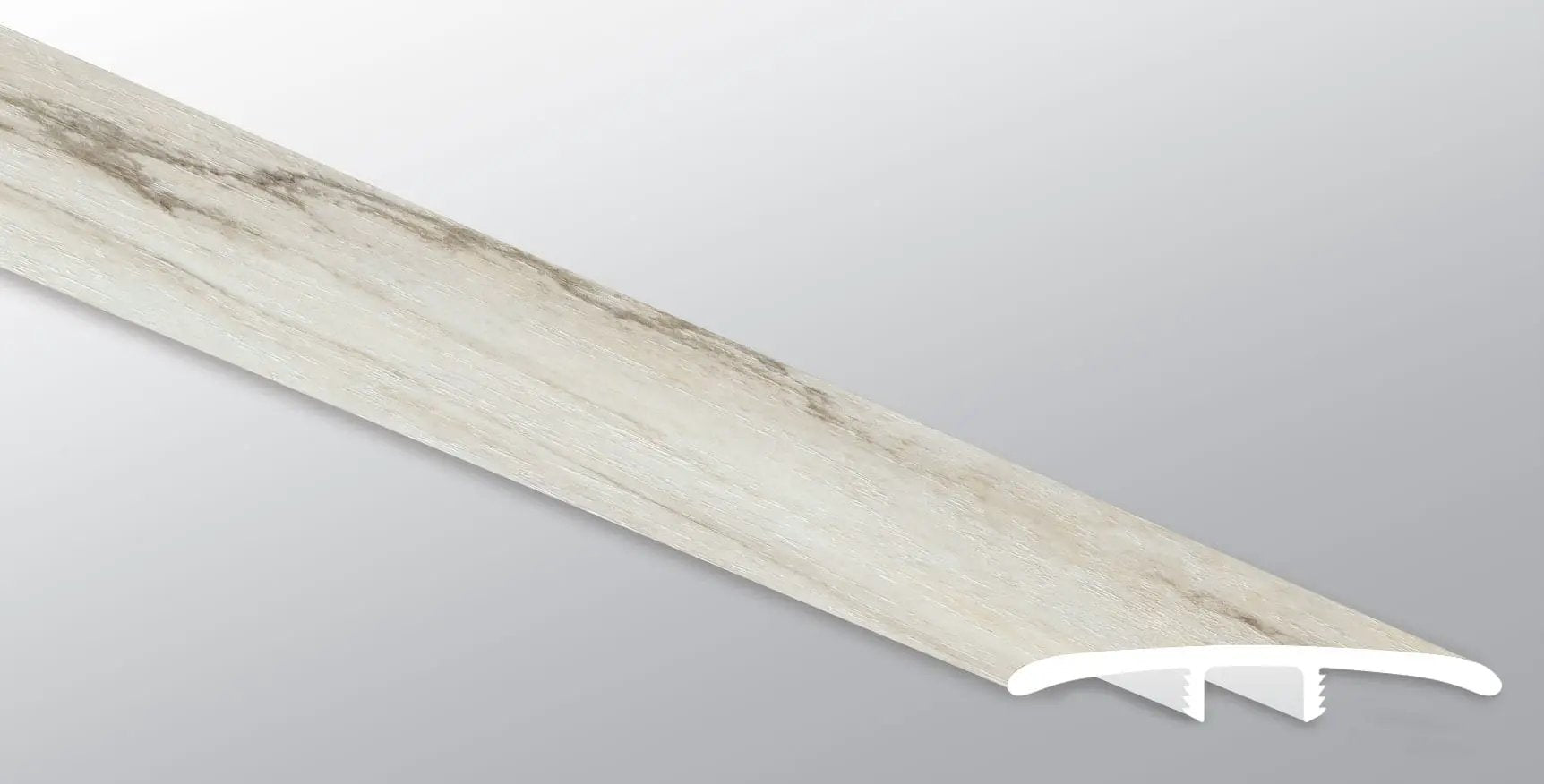 Trecento Quarzo Taj Semi Gloss T Molding Marble Look Lvt Moldings 1.77x0.28 close up