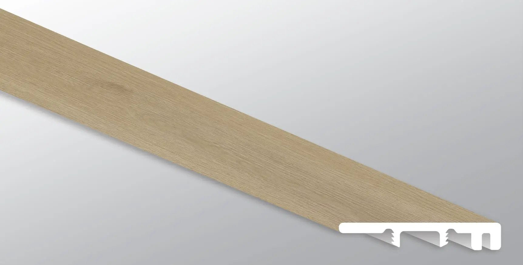 Xl Studio Quillian Semi Gloss Wood Look Lvt Moldings 1.5x0.25 close up