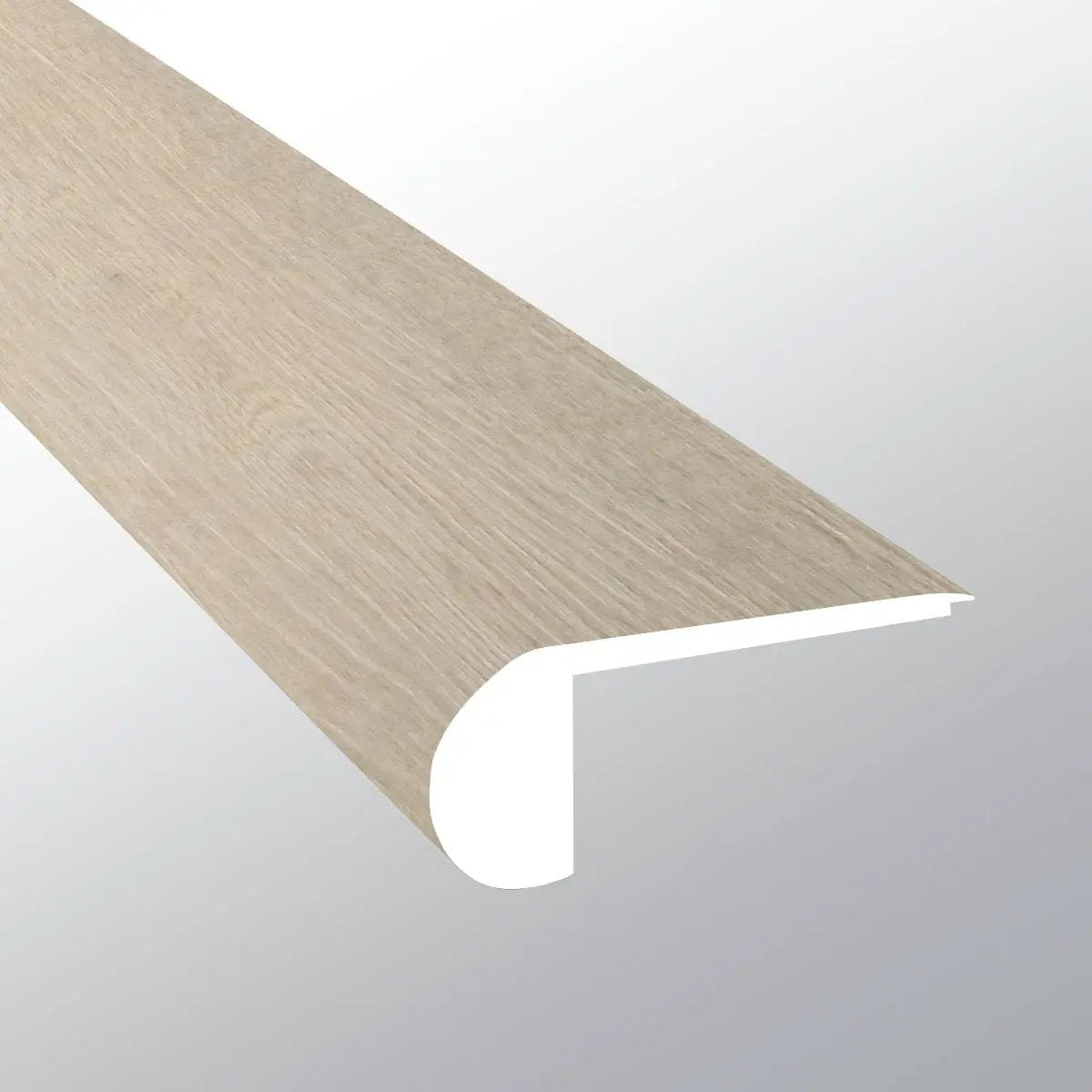 Cyrus Runmill Isle Semi Gloss Flush Stair Nose Wood Look Lvt Moldings 2.75x0.75 close up