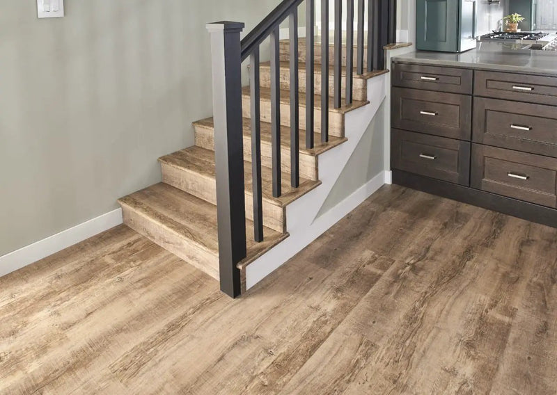 Cyrus Ryder Semi Gloss Flush Stair Nose End Cap Wood Look Lvt Moldings 2.75x0.75 in a finished room