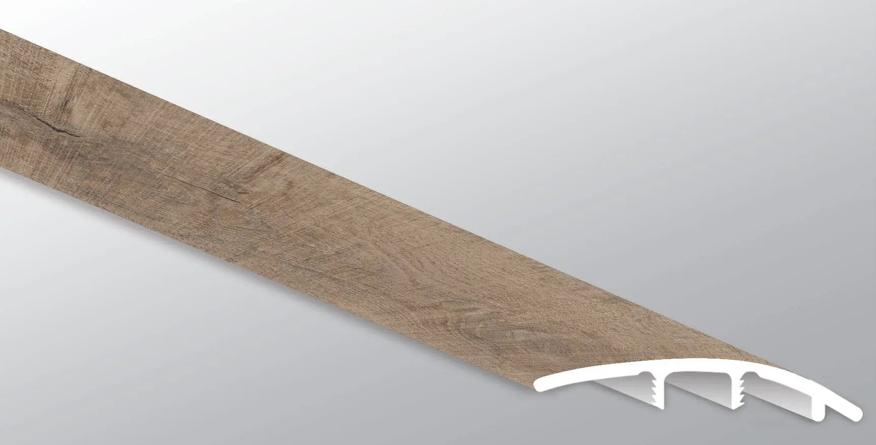 Cyrus Ryder Semi Gloss Stair Riser Wood Look Lvt Moldings 1.77x0.345 close up