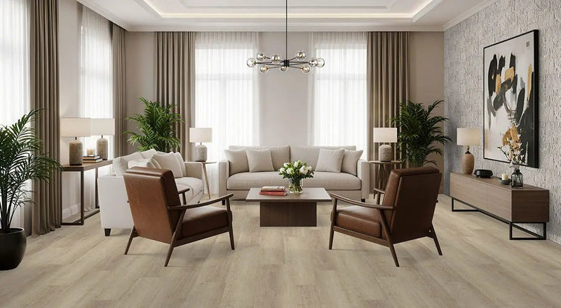 Laurel Saddle Wood Semi Gloss Stair Riser Look Lvt Moldings 1.59x0.18 in a finished room