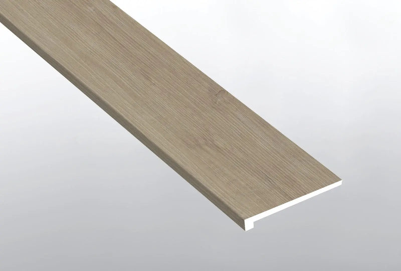 Laurel Saddle Wood Semi Gloss Look Lvt Moldings 12x1.25 1.25 inch close up