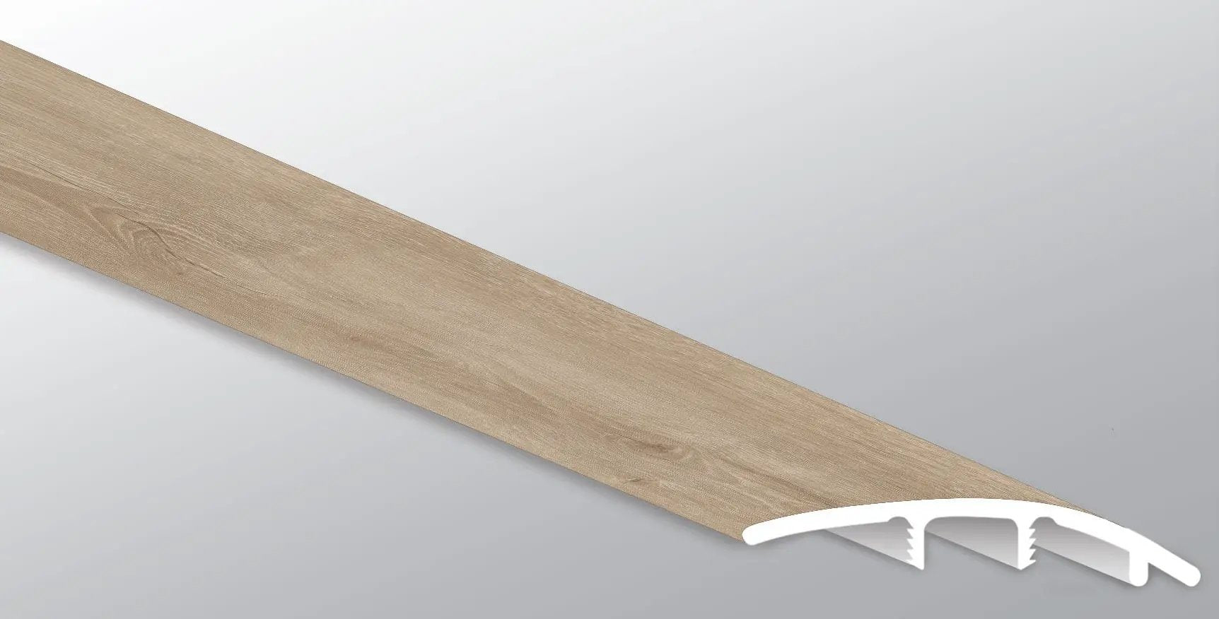 Cyrus Sandino Semi Gloss Stair Riser Wood Look Lvt Moldings 1.77x0.345 close up