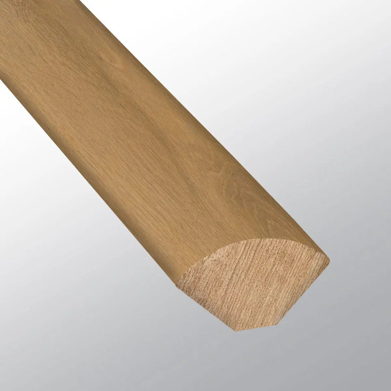 Laurel Scandi Semi Gloss Quarter Round Wood Look Lvt Moldings 0.64x0.75 close up