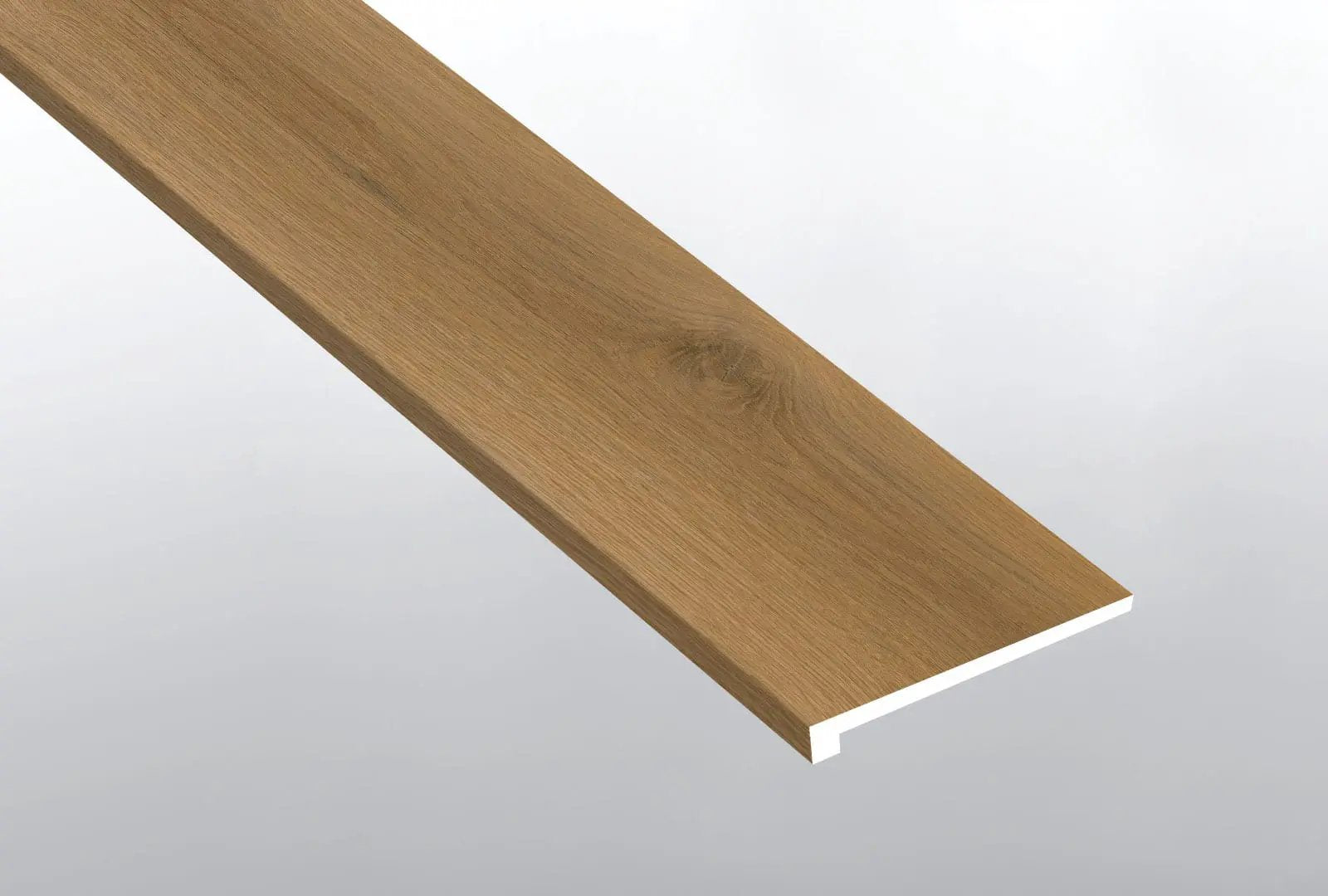 Laurel Scandi Semi Gloss Wood Look Lvt Moldings 12x1.25 1.25 inch close up