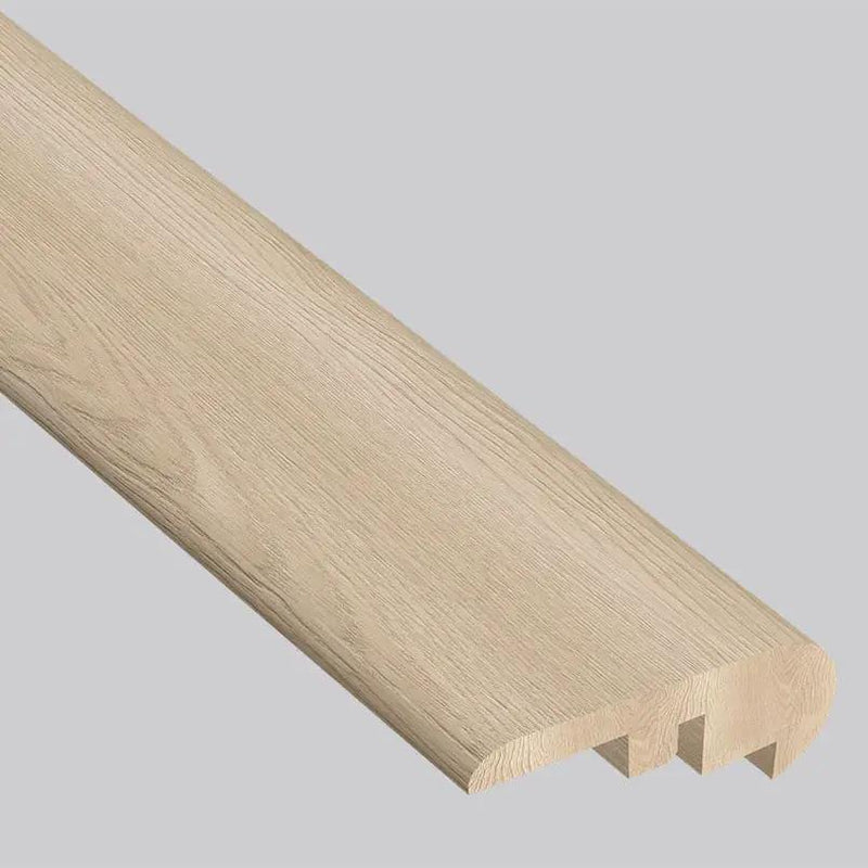 Shorecliffs Schertz Oaks Semi Gloss Overlap Stair Nose Wood Look Rigid Core Moldings 2.23x1.03 close up