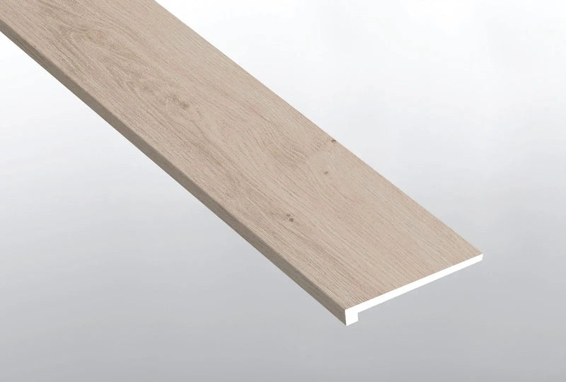 Laurel Shasta Grove Semi Gloss Wood Look Lvt Moldings 12x1.25 1.25 inch close up