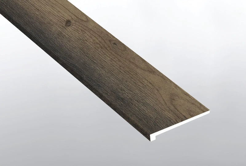 Cyrus Stable Semi Gloss Wood Look Lvt Moldings 12x1.25 close up