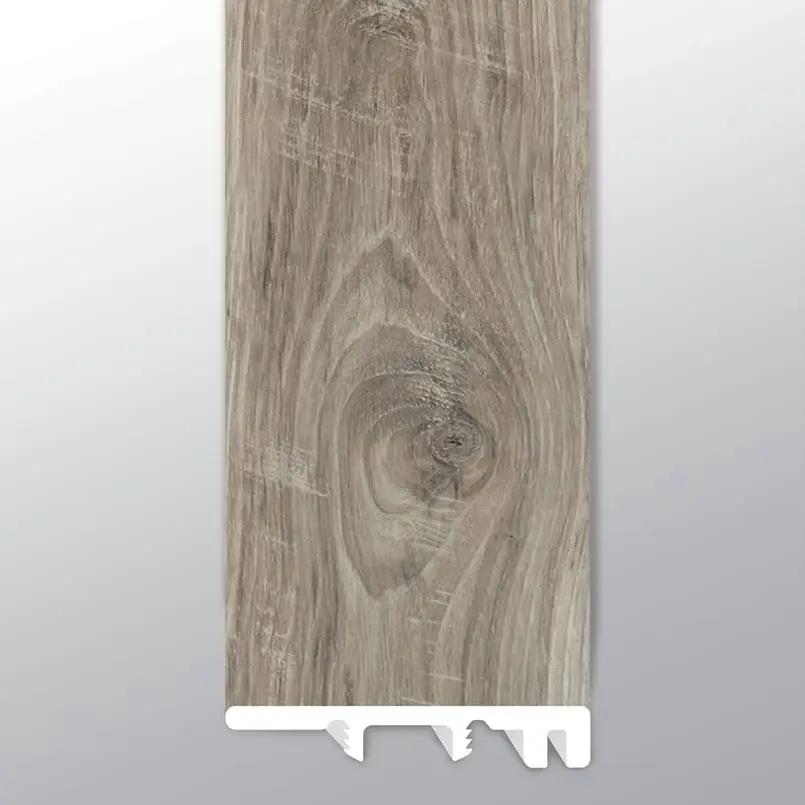 Ashton 2.0 Stableton Semi Gloss End Cap Wood Look Lvt Moldings 1.5x0.25 close up