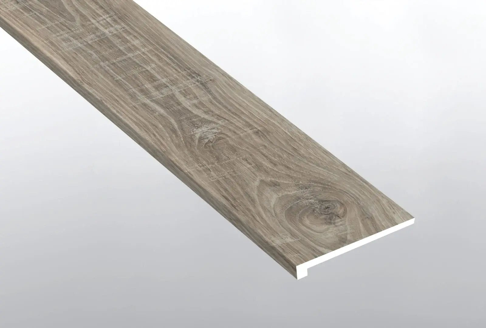 Ashton 2.0 Stableton Semi Gloss Wood Look Lvt Moldings 12x1.25 close up