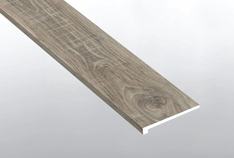 Ashton 2.0 Stableton Semi Gloss Wood Look Lvt Moldings 12x1.25 close up