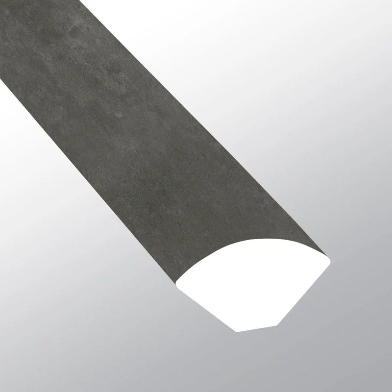 Trecento Stormbound Semi Gloss Quarter Round Stone Look Lvt Moldings 0.64x0.75 close up