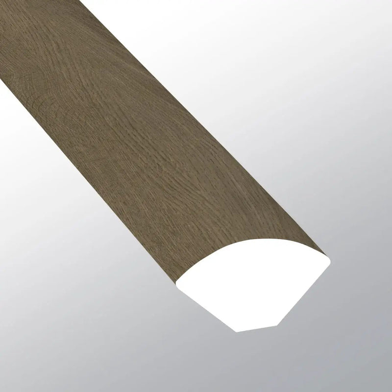 Ashton 2.0 Sunnyset Semi Gloss Quarter Round Wood Look Lvt Moldings 0.64x0.75 close up