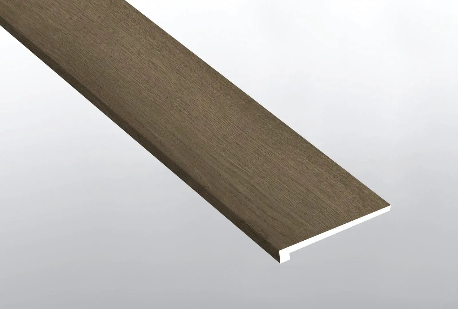 Ashton 2.0 Sunnyset Semi Gloss Wood Look Lvt Moldings 12x1.25 close up