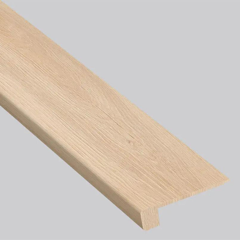 Smithcliffs Sunnyvale Semi Gloss Flush Stair Nose End Cap Wood Look Rigid Core Moldings close up