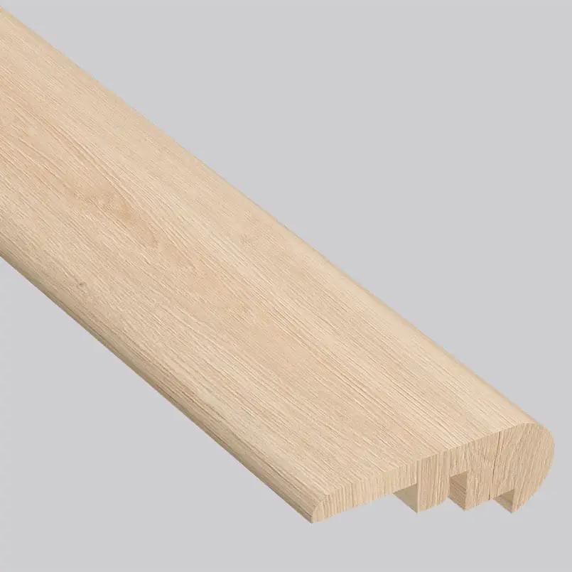 Smithcliffs Sunnyvale Semi Gloss Overlap Stair Nose Wood Look Rigid Core Moldings close up